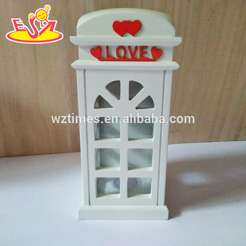 Wholesale cat pattern wooden red money cans best gift children wooden money cans W02A270