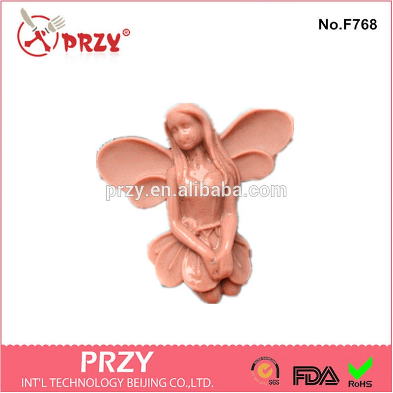 Hot sale Model F768 silicone fairy mold / fairy girl silicone modeling mold
