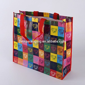 carrying soft loop handle shopping pp non woven bag with laminated printing