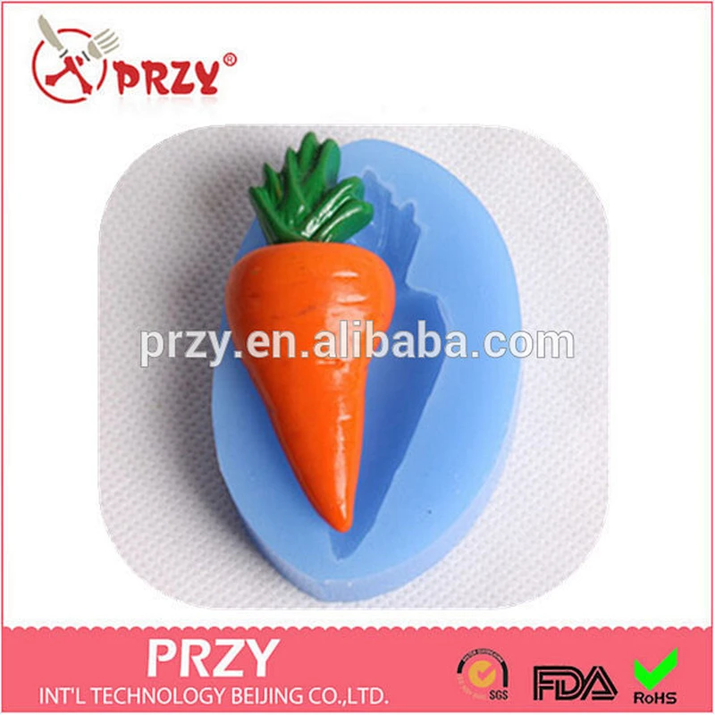 F2042 PRZY cake decorating carrot shape silicone mold
