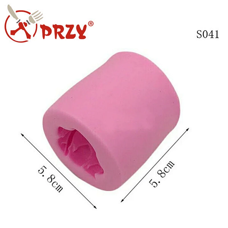 S041New design silicone rose 3d handmade soap molds