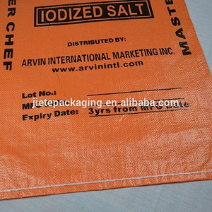 good quality PP woven packing bag industry for slat sugar