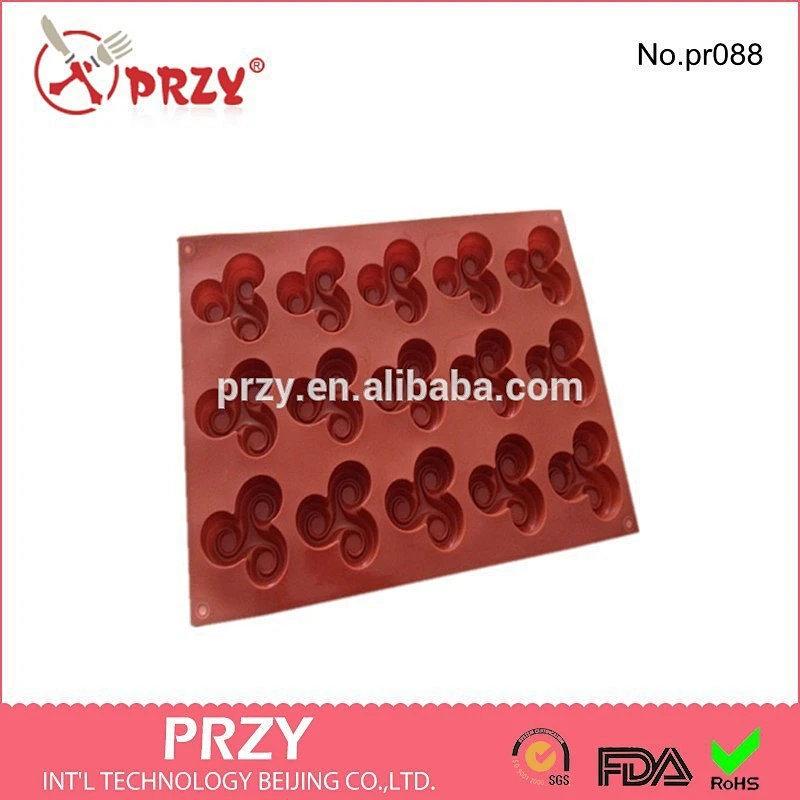 3-leaf Shape Soap mate / Silicone Chocolate Pan