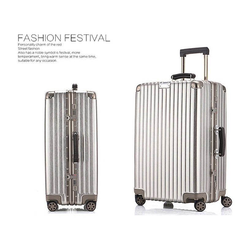 High Quality Customized Colorful Suitcase 4 Wheels Trolley Plastic Suitcase 24'' Light Weight Traveling Luggage Set