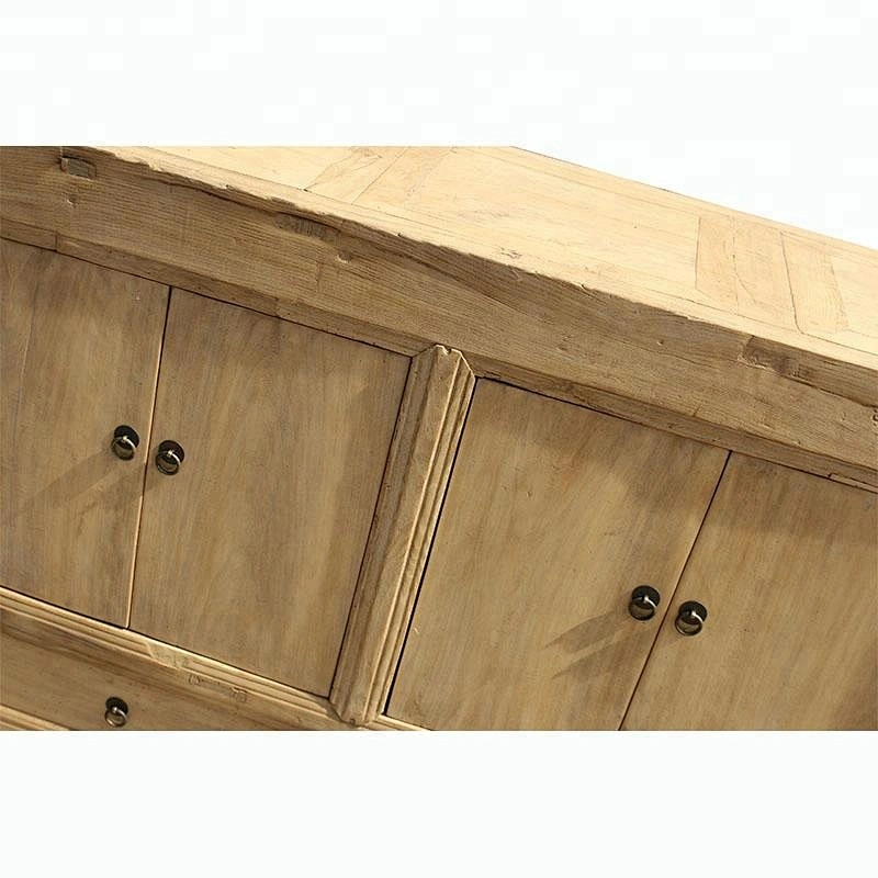 wholesale chinese antique rustic reclaimed elm wood storage buffet furniture