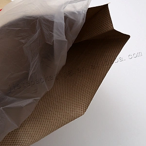 High quality paper laminated plastic compound bag with lining for cement