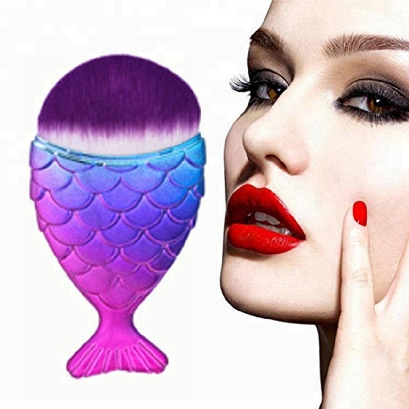 Mermaid 3pcs Cosmetic Foundation Cheek Makeup Brush Set