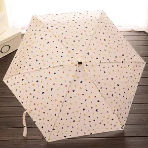 Hochwertiger Reise-Regenschirm Ultraleichter und kleiner Anti-UV 5-fach Mini-Schirm