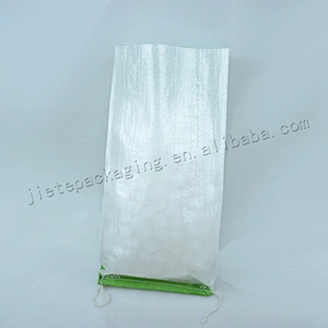 Plastic 5kg sack pp woven rice packing bag with carry handle
