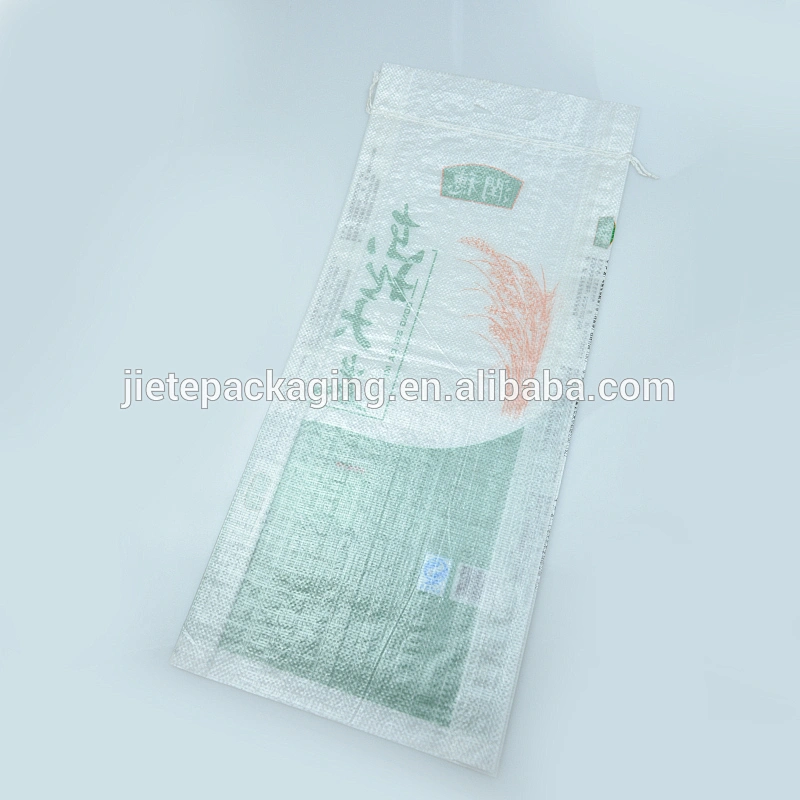 White virgin laminated pp woven bag of flour, rice, grain, organic salt bag 25kg 10kg 5kg