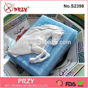 PRZY s2398 wholesale silicone horse soap mould