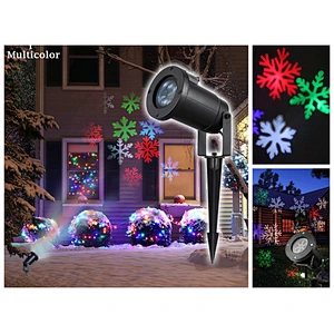 Outdoor led lawn light Waterproof Holiday Lighting Garden Christmas Snowflake projector