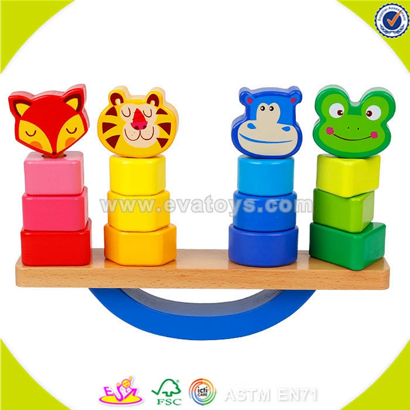 2018 Top Verkauf Holz Würfel Balance Spielzeug für Kinder billig Holz Würfel Balance Spielzeug DIY bunte Holz Würfel Balance Spielzeug W11F048