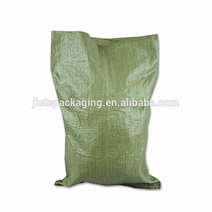 Green color packing and shipping, construction waste, express packaging pp woven bag