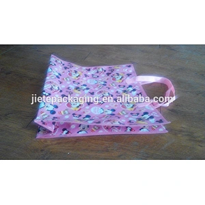 Wholesale proper price storing packing pp woven shopping handle bag