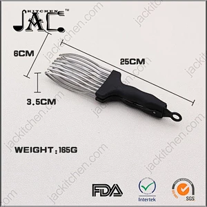Black Handle Heavy Duty Stainless Steel Roast Cutting Tong