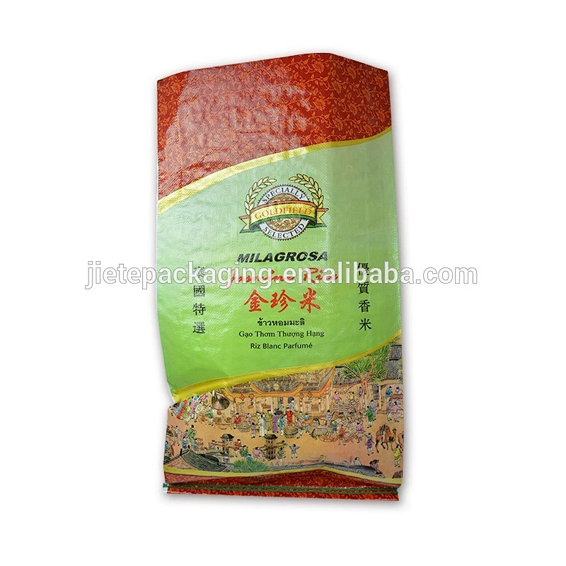 Video, Gravure printing plastic pp woven rice, flour, potato starch bag for packing 20kg 25kg