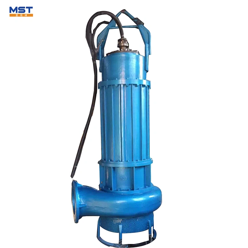 Submersible sand pump for dredging river