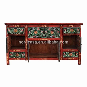 Chinese antique tibet cabinet