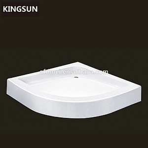 Sector pure color small fiberglass shower tray