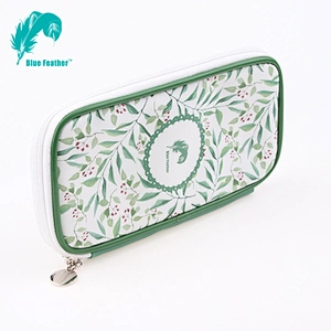 High Level Pu leather Pencil Case Zipper Pencil Bag For Office and School