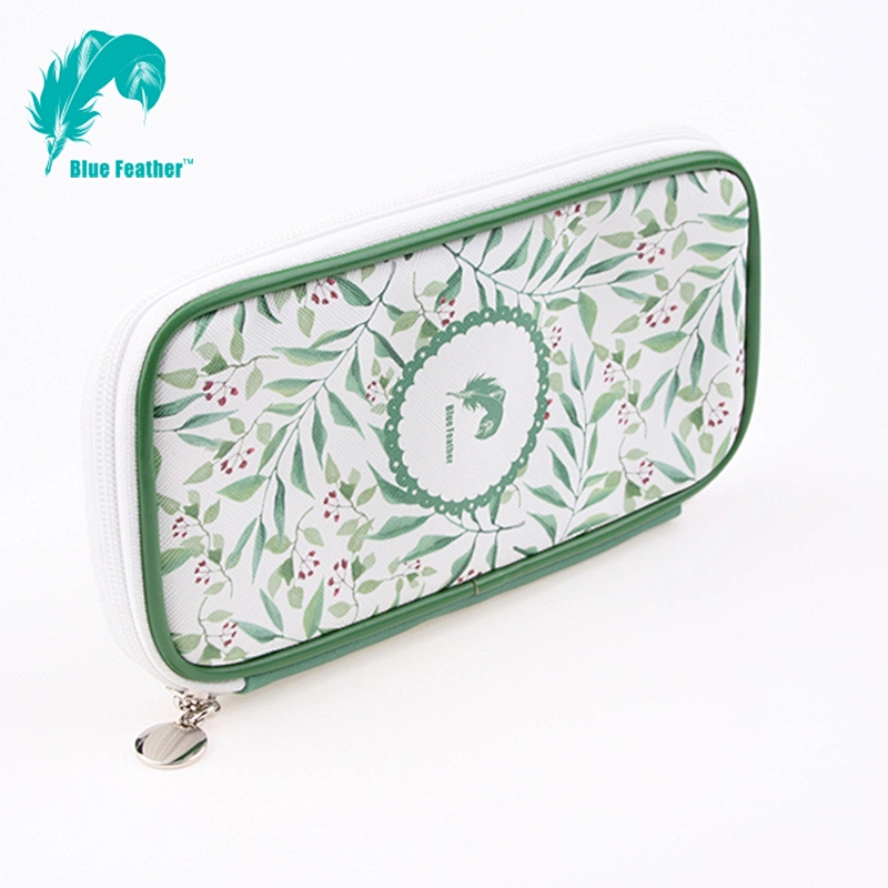 High Level Pu leather Pencil Case Zipper Pencil Bag For Office and School