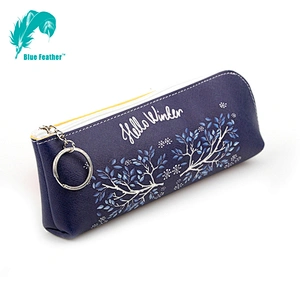 Kids pu leather pencil bag and pencil case factory