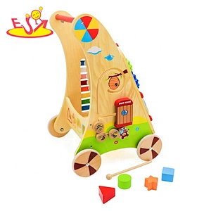 2019 Ready to Ship educational wooden activity walker toy for toddlers W16E034