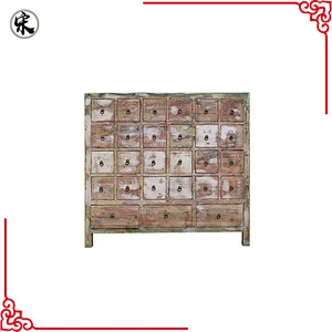 antique chinese distressed medicine cabinet, furniture for stores