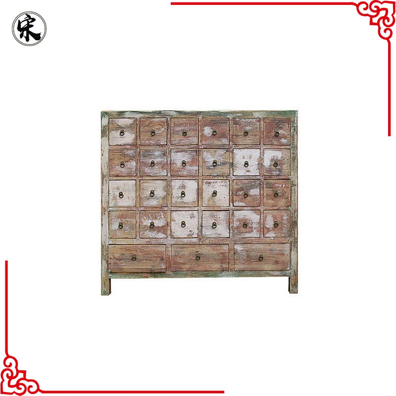 antique chinese distressed medicine cabinet, furniture for stores