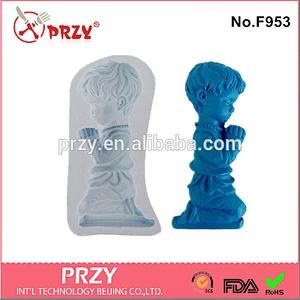 F953 PRZY New design fondant baby silicone mold factory price for sale
