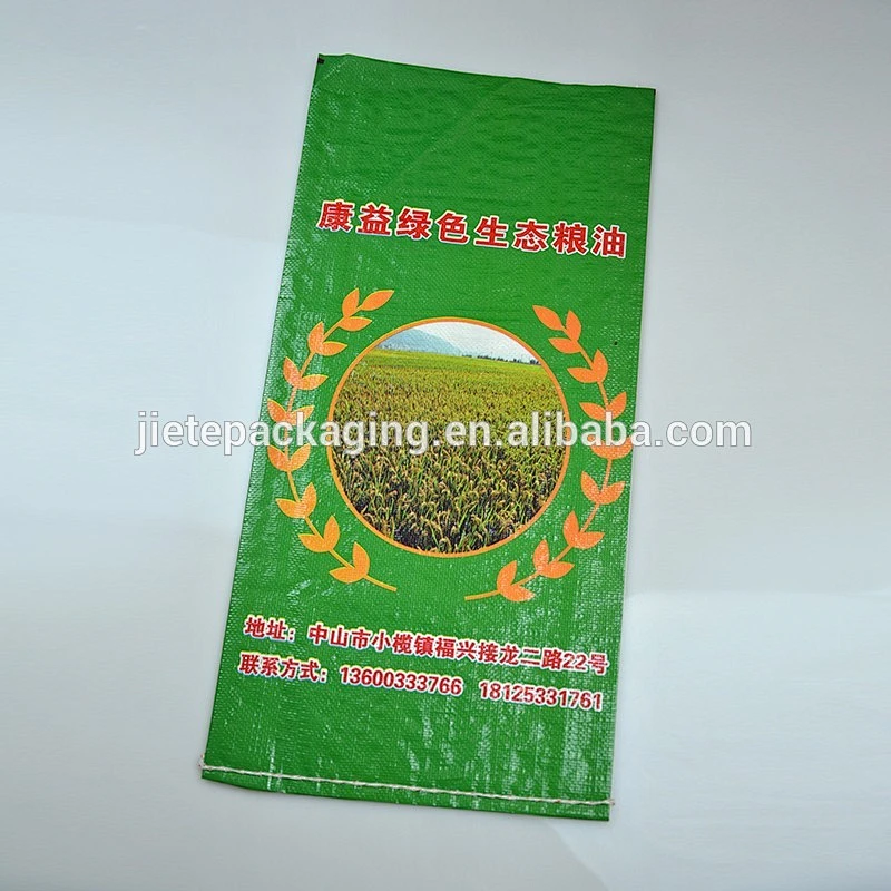 Green agriculture flour cotton packing pp woven bag