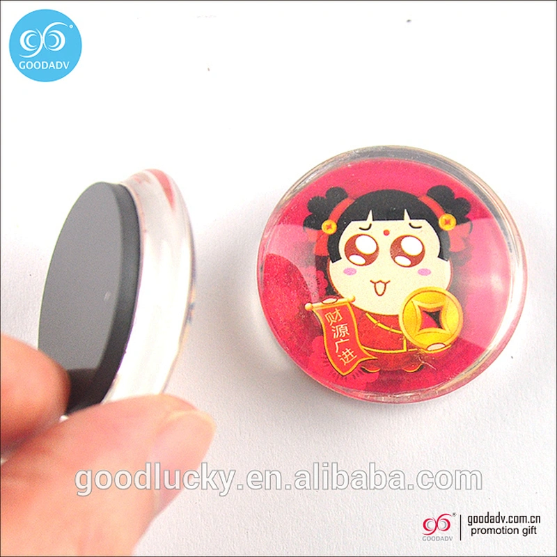 Manufacturers decoration custom transparent glass magnet sticker magnetic
