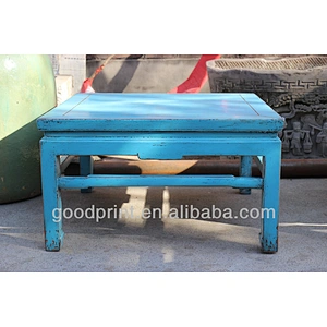 Stunning Vintage Chinese Antique Blue Coffee Table