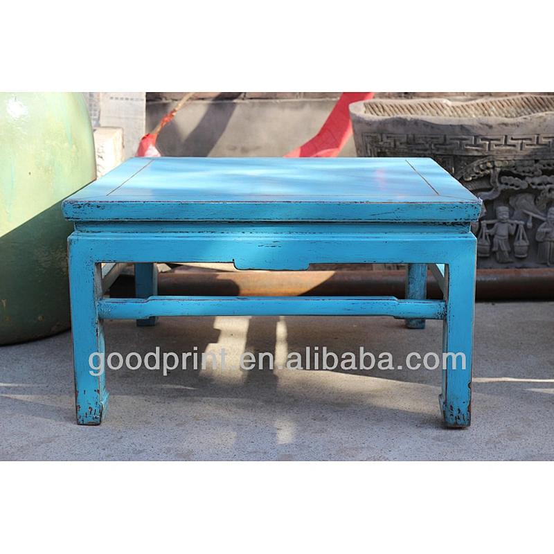 Stunning Vintage Chinese Antique Blue Coffee Table