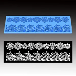 Fondant lace Mold cake fondant leaf flower Cake  decoration silicone molds