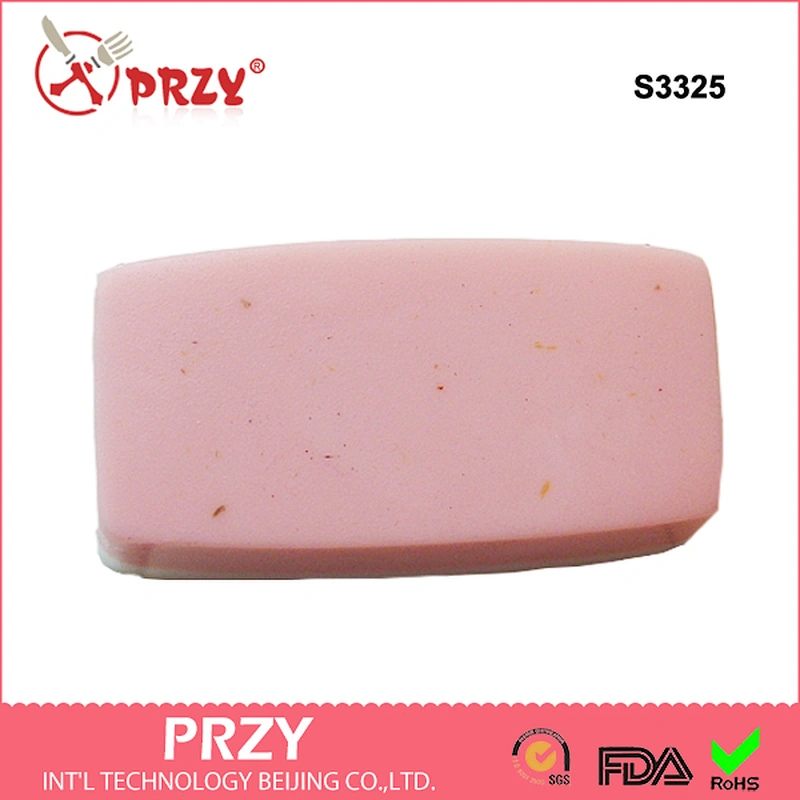 S3325 PRZY Wholesale 6 cavity soap mold handmade silicone ractangle soap molds