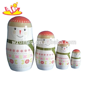 wholesale cheap wooden traditional matryoshka dolls for kids W06D036