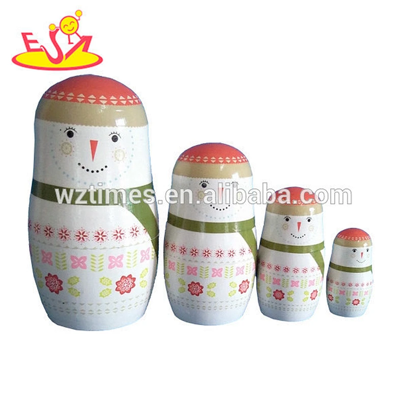 wholesale cheap wooden traditional matryoshka dolls for kids W06D036