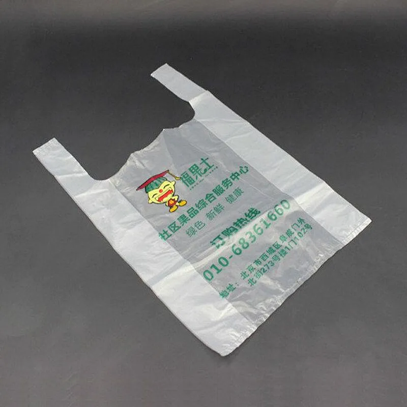 Accept custom PE plastic bag supermarket use