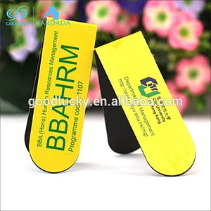 Custom Guangzhou cheaper promotion gift magnetic bookmark set