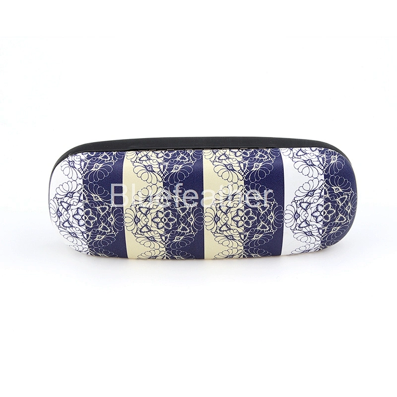 Blue White Vertical Lace Edge Digital Printing Hard Optical Case