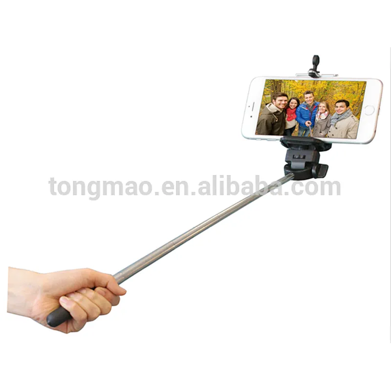 Universal For Mobile Phone Telescopic Stainless Steel handheld mini Selfie Stick