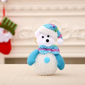 Free Sample Unique Christmas Decoration Gift Snowman Luminous EVA Small Night Light Christmas Tree Crafts Pendant