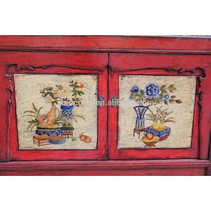 Chinese antique Beijing furniture high gloss Mongolian furniture sideboard