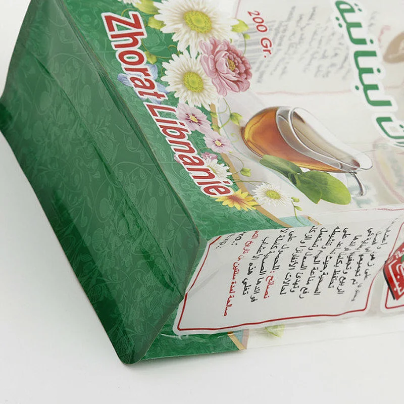 Cubo-transparent color printing bag for chrysanthemum tea packaging