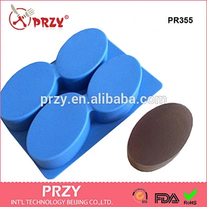 PR355 Sample available oval shape Silicone Mold For Soap , Soap Silicone Mold, 150g each cavity