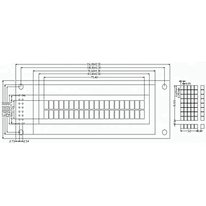 RED CHARACTER 20X2 FSTN LCD DISPLAY SPI INTERFACE LCD module