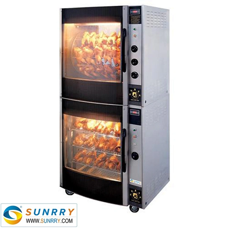 Hot sale delicious vertical stainless steel gas 35pcs charcoal chicken grill machine for sale