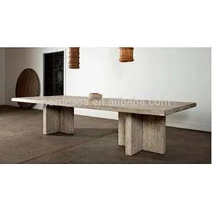 Reclaimed elm Solid wood dinning table( T style Leg)
